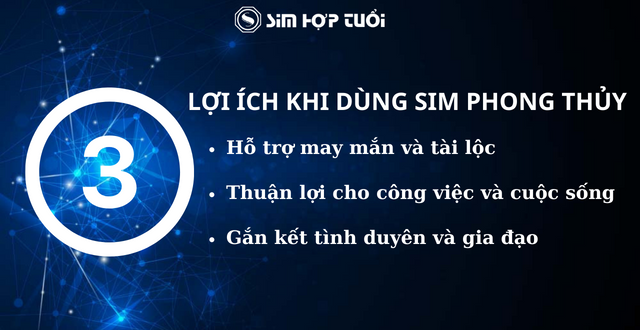 lợi ích khi sử dụng sim phong thủy