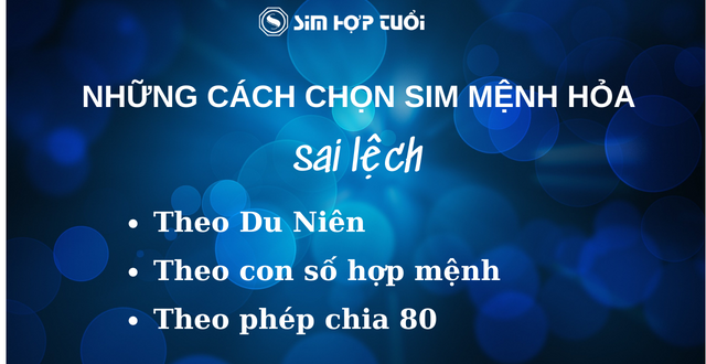 cách chọn sim hợp mệnh hỏa sai