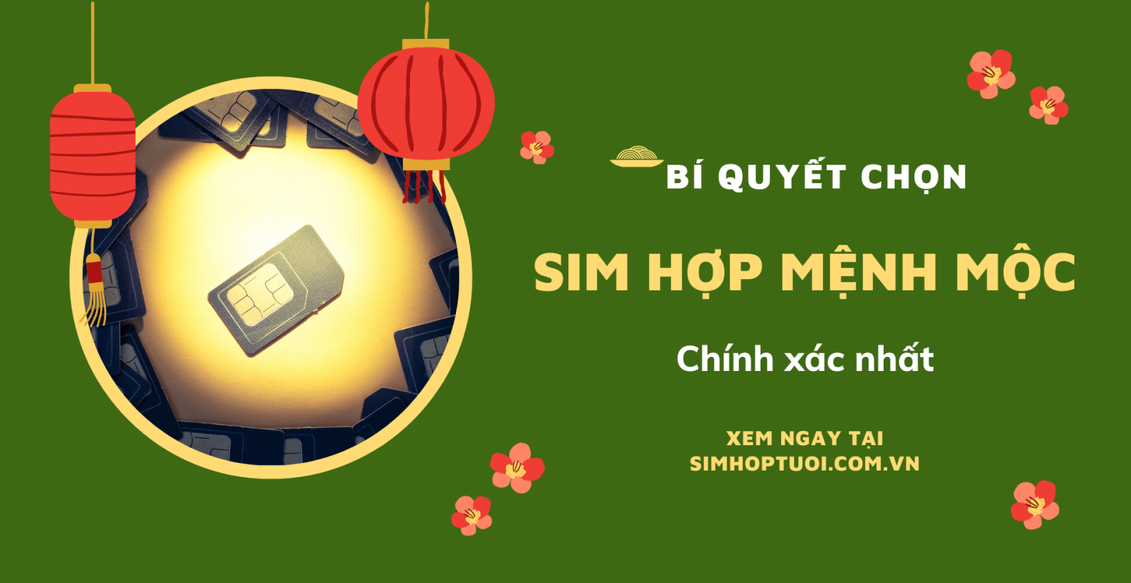 sim hợp mệnh mộc